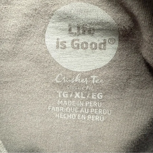 Life is Good Gray T-Shirt with Fun Graphic and “Take Me to the Ocean” text, XL - Picture 6 of 7